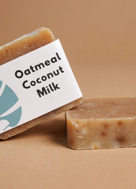 Oatmeal + Coconut Milk - Natural Normal Skin Scrub Soap Bar
