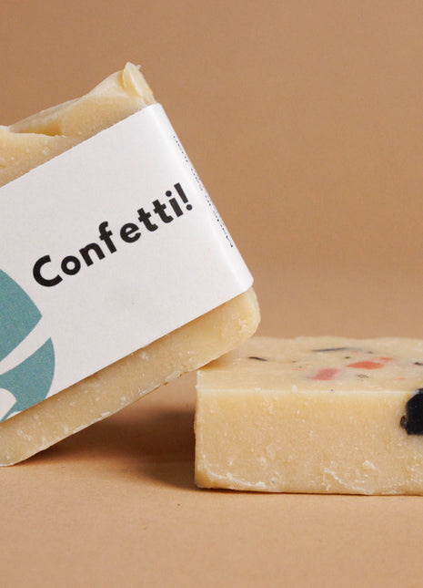 Savon Confettis | Barre de savon végétalienne