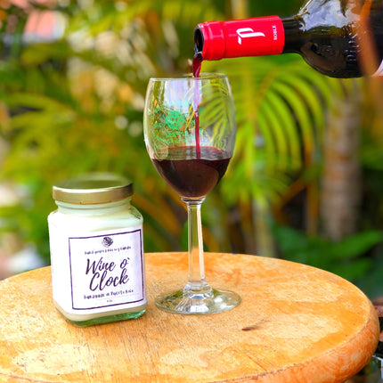 Wine o' Clock - Vela de cera de soja 100% natural
