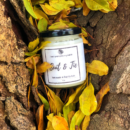 Suit & Tie  - 100% Natural Soy Wax Candle